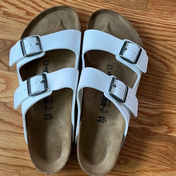 New Birkenstock Mens Arizona Birks-Flor White Size 11 main image 7